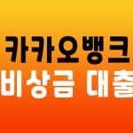 카카오뱅크 비상금 대출 - 대