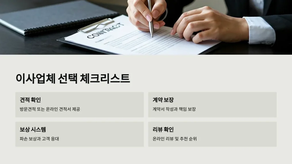 동두천시 이사업체 선택 체크리스트