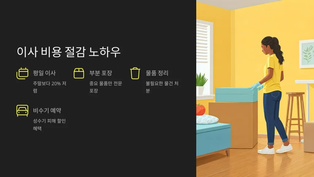 오산시 이삿짐센터 이사 비용 절감 노하우