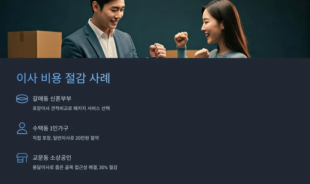구리시 이사업체 비용 절감 사례