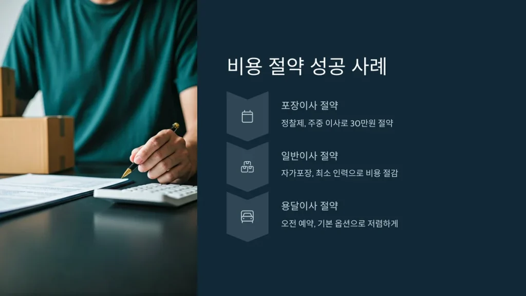 군포 산본 이삿짐센터 원룸이사 비용절감 성공사례