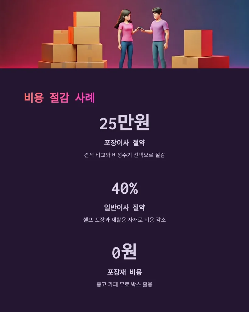 김포한강신도시 이삿짐센터 비용 절감 사례