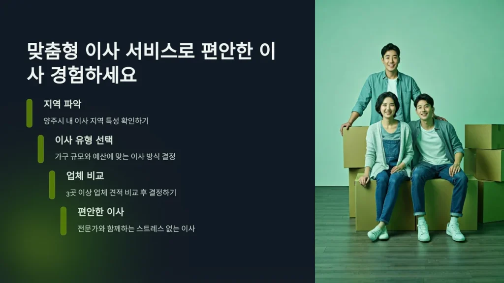 양주시 이삿짐센터 맞춤형 이사서비스