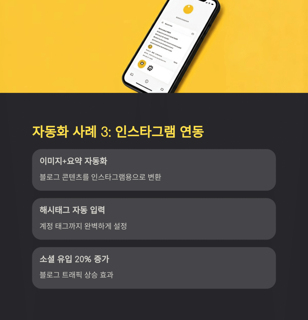 인스타그램 자동화 사례3